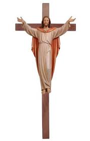Portrait full body profile wider portrait. Risen Christ On The Cross Pema Woodcarvings Authentic Christian Gifts