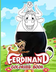 Ferdinand thanksgiving dinner coloring pages. Ferdinand Coloring Book Relaxation Ferdinand The Bull Coloring Books For Adults Barrett Zane 9798630843395 Amazon Com Books