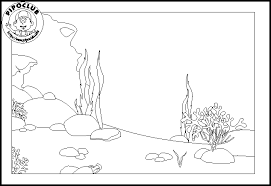 Colorea Recorta Y Pega Mar Para Colorear Fondo Del Mar Dibujo Fondo De Mar