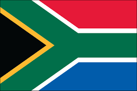 Green represents natural wealth, while white represents peace. South Africa Flag