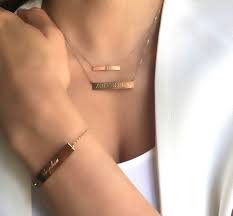 Mini Nameplate Necklace Zoe Lev