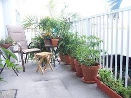 Desain Balkon Rumah Minimalis Tampilan Area Tambahan Yang Segar Dan Menyehatkan Interiordesign Id Kebun Kecil Desain Taman Taman Balkon