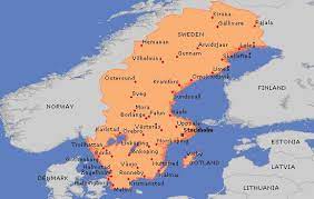 Cool Kalmar Sweden Map Sweden Map Kalmar Gotland