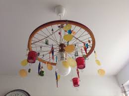 Fahrradfelge Als Lampe 3 Fahrradfelgen Fahrrad Kunst Lampen Wohnzimmer
