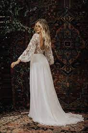3d Cotton Lace And Silk Chiffon Flowy Wedding Dress Silk Chiffon Wedding Dress Wedding Dress Sleeves Wedding Dresses Lace