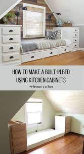 Tjk cabinets manufacturer of cabinets for kitchens, bedrooms, bathrooms, residential, hospitality, commercial & healthcare sectors. How To Make A Built In Bed Using Kitchen Cabinets A Rustic Planked Wall Simplicity In The South Built In Bed Home Home Diy
