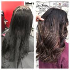 First Session Of Blonde Caramel Balayage On Boxed Colored Black Hair By Amy Ziegler Boxed Hair Color Hair Hair And Makeup Tips