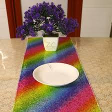 Check spelling or type a new query. Buy Bpnhna Rainbow Sequins Table Runner Rectangle Placemats Table Cover Wedding Summer Hawaiian Party Holiday Baby Shower Christmas Table Setting Decor 12 X 72 Inches Online In Vietnam B07qytsrw3