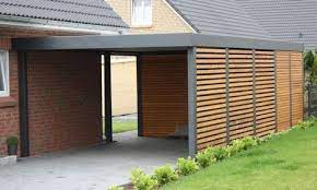 Partially Enclosed Carport Wood Attached Google Search Carport Garage Carport Designs Enclosed Carport