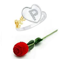Tv & movies her journey had other upsides. Buy Vighnaharta Valentine Gift Love P Alphabet In Heart Cz Rhodium Plated Alloy Ring With Ose Ring Box For Women And Girls Vfj1287rose At Amazon In