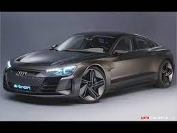 Audi Has Unveiled The Electric Powered E Tron Gt Concept At The 2018 La Auto Show A Four Door Coupe The Show Car Previews A Road Going Audi E Tron Audi Car