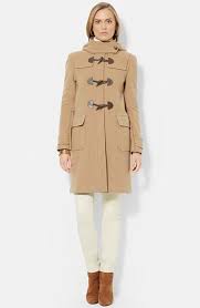 Besides good quality brands, you'll also find plenty of discounts when you shop for camel wool coat women during big sales. Lauren Ralph Lauren Stand Collar Wool Blend Duffle Coat 365 Nordstrom Lookastic