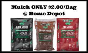 Home Depot Scotts Earthgro Mulch For Only 2 00 Per Bag