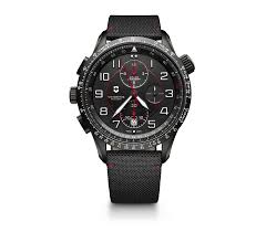 Saat Victorinox Swiss Army 241716 Airboss Mach 9 Black Edition Saat Mekanik Kronometreli Airboss Victorinox Swiss Army