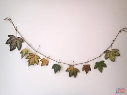Envie d'embellir votre jardin ? Diy Une Guirlande De Feuilles D Automne Cabane A Idees