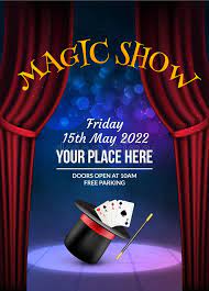 Magic Show Poster Design Template Illusion Magical Vector Background Theater M Sponsored Sponsored Advertis Poster Design Design Template The Magicians