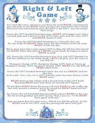 Right And Left Story Game Frosty The Snowman Winter Or Etsy Christmas Gift Games Christmas Games Christmas Gift Exchange Games
