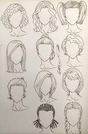 Cabelos Fashion Illustration Hair Hair Sketch Fashion Drawing