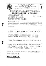 DESTINA-SE AO ARQUIVO GERAL PROJETO DE LEI IN 30202021.