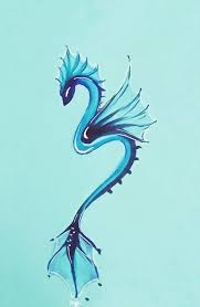 Water Dragon By Aurimoon Mythical Creatures Art Creature Drawings Dragon Pictures
