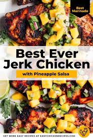 Easy Jerk Chicken Recipe Best Marinade Easy Chicken Recipes Recipe In 2020 Grilled Chicken Recipes Spicy Chicken Recipes Jerk Chicken Recipe