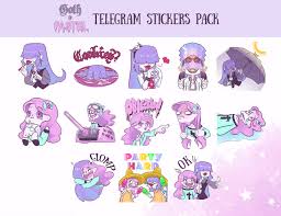 Maybe you would like to learn more about one of these? Goth And Pastel Telegram Stickers Pack By Emideclam On Deviantart