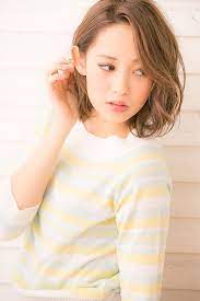かきあげたり耳にかけたり前髪なしのボブはやっぱり人気 比留川游さん風大きめルーズウェーブボブ ミディアム パーマ 前髪なし ウェーブボブ 前髪なし ボブ