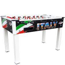 A foosball table's standard size is about 60 inches x 30 inches x 36 inches in the length, breadth, and height measurements, respectively. 5 Foot Trandy International Soccer Table