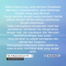Apakah maksud allah membuat perbandingan dengan ini? Surah Al Baqarah Ayat 178 Qs 2 178 Tafsir Alquran Surah Nomor 2 Ayat 178