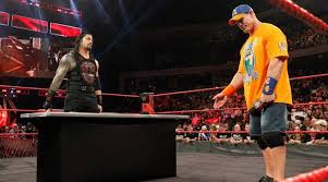 John felix anthony cena is an american professional wrestler, actor, television presenter, and former rapper currently signed to wwe, on the. John Cena And Roman Reigns Make Their Wwe No Mercy Match Official Sports News The Indian Express