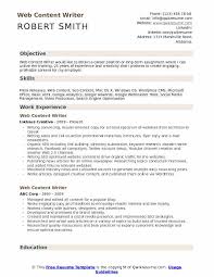 It is important to mention all the valuable information including full education, research, special projects, awards, achievements, and affiliations. Web Content Writer Resume Samples Qwikresume
