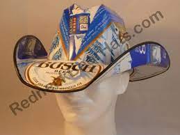 Cowboy Hat Made From Recycled Busch Beer Boxes Apparel Accessories Clothing Accessories Hats Bullszi Com Busch Beer Beer Box Cowboy Hat Beer Box