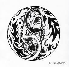 Two Wolves Inside Us All Yin Yang Tattoos Stammes Wolf Wolf Tattoos
