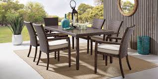 Summerset Way Brown 7 Pc Rectangle Outdoor Dining Set Rooms To Go In 2020 Patio Furniture For Sale Outdoor Dining Set Patio Dining Set
