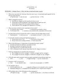 Inventories Set 2 Online Quiz 3 24 20 Pdf Inventory Cost Of Goods Sold
