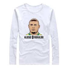 Rio de janeiro, 1976) futboli. 2017 Brazil Aliens 9 Ronaldo Luiz Nazario De Lima Autumn Winter Women T Shirt Long Sleeve Tees Portrait Comic W1025005 Women T Shirt Women T Shirt Long Sleevelong Sleeve Tee Aliexpress