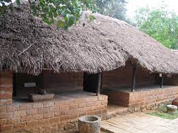 Drawings Of Huts Or Sketches And Drawings Of Thatched Huts Or Huts In An Indian Village African Hut Village House Design Indian Village