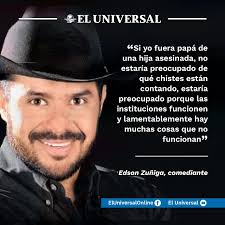El comediante Edson Zuñiga, quien da...