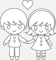 Niño Y Niña Para Colorear