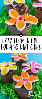 Flower Pot Pudding Dirt Cups Spring Recipes Dessert Spring Desserts Easy Spring Desserts