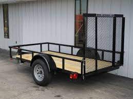 Power Equipment Solutions New 5x10 Cargo Trailer With Ramp Gate Utility Trailer Trailer Cargo Trailers
