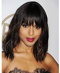 Black Bob Wig With Bangs Amazon Pin On Hair Loss Remedies Women