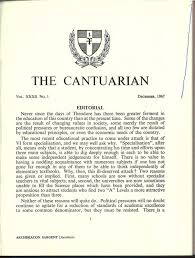 The Cantuarian December 1967 August 1968 By Oks Association The King S School Canterbury Issuu