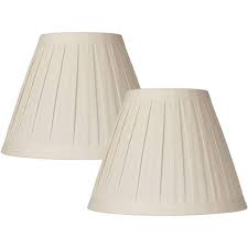 Jetzt neu oder gebraucht kaufen. Springcrest Set Of 2 Creme Linen Box Pleat Lamp Shades 7x14x11 Spider Target