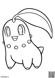 Get pokemon coloring pages chikorita for free in hd resolution. 152 Chikorita Coloring Pages Pokemon Coloring Pages Colorings Cc