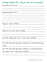 Creative Business Plan 1 Why Do I Want To Sell My Product The Lazy Owl Printabl Business Plan Template Creative Business Plan Business Plan Template Free