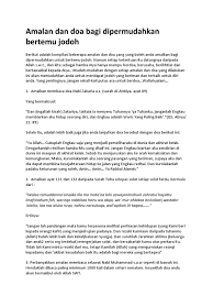 Sebagian kaum muslim meyakini bahwa keutamaan surat ini salah saunya adalahbisa mendatangkan jodoh.selain itu, dengan mengamalkan surat al fatihah dapat melapangkan dan membuka pintu rezeki. Amalan Doa Bagi Dipermudahkan Jodoh