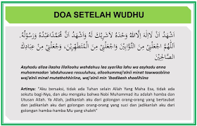 Read more do'a wudhu komplit : Niat Wudhu Dan Doa Sesudah Wudhu Lengkap Beserta Latin Dan Artinya Doa Harian Islami