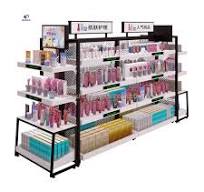 Hot Top Lighting Box Custom Pink Cosmetic Shelf Wholesale Perfume Wall  Display Cabinet for Shopping Mall