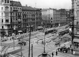 Berlin 1929 Frankfurter Allee Ecke Warschauer Strasse Bau Der U Bahnlinie E Historische Bilder Historisch Berlin Geschichte